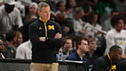 Michigan Wolverines head coach Dusty May Mandatory Credit: Dale Zanine-Imagn Images