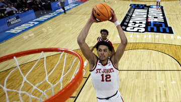 St. John's guard RJ Luis Jr. (12).