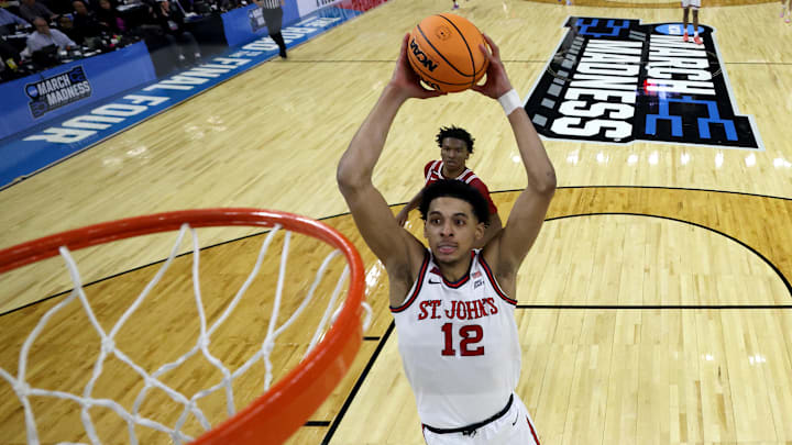 St. John's guard RJ Luis Jr. (12).