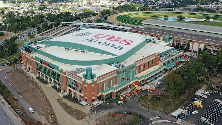 UBS Arena Construction Continues Ahead Of New York Islanders Season