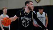 Purdue Boilermakers guard Braden Smith (3) practices