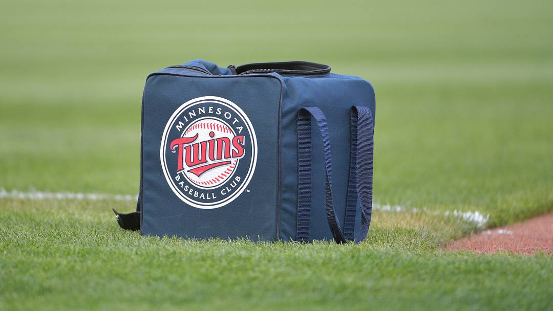  A Minnesota Twins ball bag. Credit: Denny Medley-USA TODAY Sports