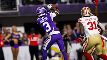 Minnesota Vikings wide receiver Jordan Addison (3)