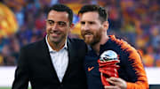 Xavi mit Messi