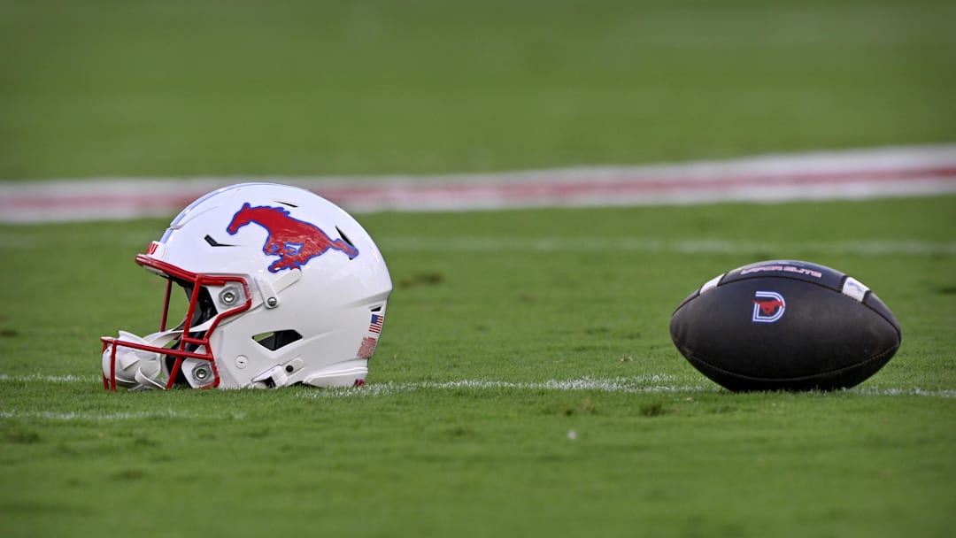 SMU Football Spring Practice. Gerald J. Ford Stadium. Mandatory Credit: Jerome Miron-Imagn Images