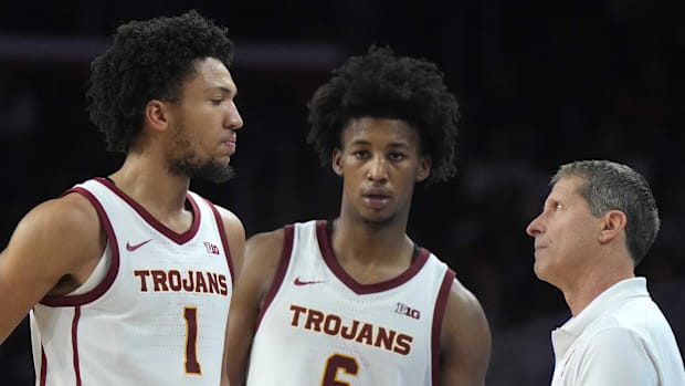 USC Trojans head coach Eric Musselman forward Chad Baker-Mazara guard Rodney Rice transfer portal NCAA basketball USC Trojans