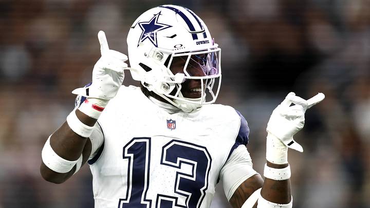 Dallas Cowboys linebacker DeMarvion Overshown (13) reacts after making a tackle against the Cincinnati Bengals in the first quarter  at AT&T Stadium. Mandatory Credit: Tim Heitman-Imagn Images