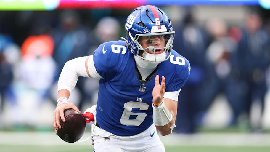 John Harbaugh will be tasked with developing Jaxson Dart in his first year as the Giants’ head coach. 