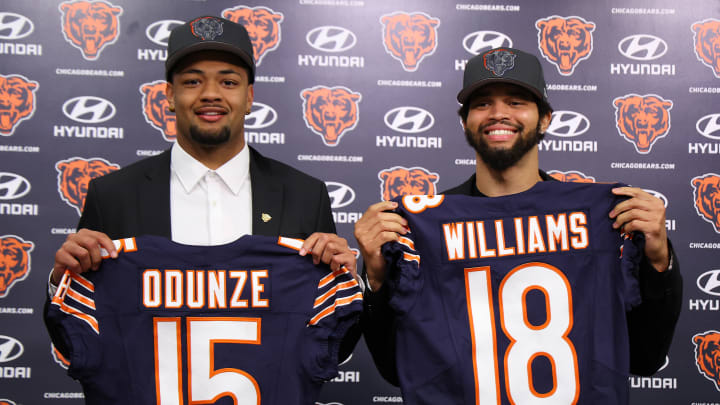 Chicago Bears Introduce Quarterback Caleb Williams And Wide Receiver Rome Odunze