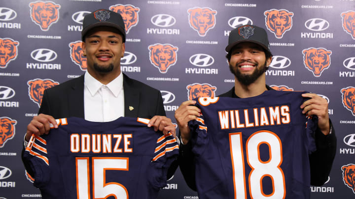 Chicago Bears Introduce quarterback Caleb Williams and wide receiver Rome Odunze