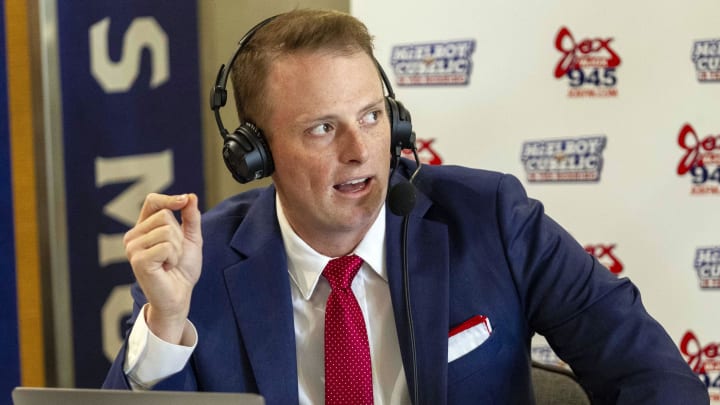 Jul 19, 2021; Hoover, Alabama, USA; SEC Network personality Greg McElroy