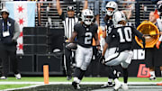 Las Vegas Raiders running back Ashton Jeanty's 64-yard touchdown run was the longest of his NFL career thus far.
