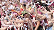 Mississippi State Bulldogs fans cheer during the game against the LSU Tigers at Davis Wade Stadium at Scott Field.