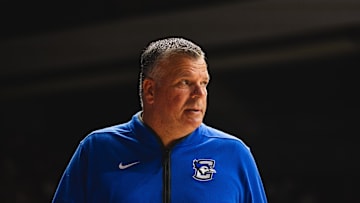 Dec 14, 2024; Tuscaloosa, Alabama, USA; Creighton Bluejays head coach Greg McDermott during the first half at Coleman Coliseum. Mandatory Credit: Will McLelland-Imagn Images