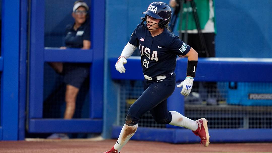 Team USA's Goose Hutchens runs home to score a run during a softball game between Team USA and Mexico in the U-18 WBSC World Cup at Devon Park in Oklahoma City, Tuesday, Sept. 30, 2025. Team USA's Goose Hutchens runs home to score a run during a softball game between Team USA and Mexico in the U-18 WBSC World Cup at Devon Park in Oklahoma City, Tuesday, Sept. 30, 2025.
