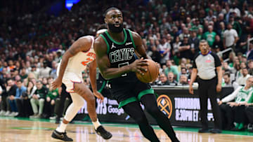 Boston Celtics star Jaylen Brown played through a partially torn meniscus during the team's playoff run.