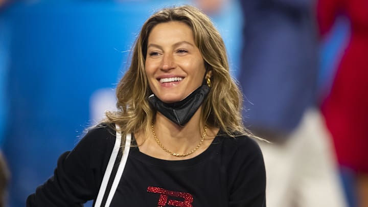 Feb 7, 2021: Gisele Bundchen, ex-wife of Tampa Bay Buccaneers quarterback Tom Brady at Raymond James Stadium.
