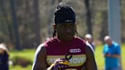 Prescott sophomore linebacker Mario Brownlee during the Endzone 7v7 event in Houston last month.