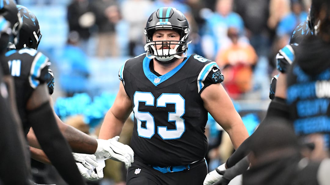 Former Carolina Panthers’ center Austin Corbett (63).