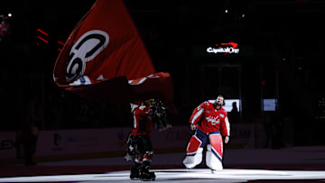 Logan Thompson, Washington Capitals Mandatory Credit: Geoff Burke-Imagn Images