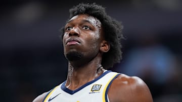 Indiana Pacers big man James Wiseman (11).
