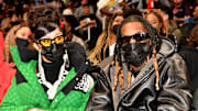 Celebrities Attend Chicago Bulls v Atlanta Hawks