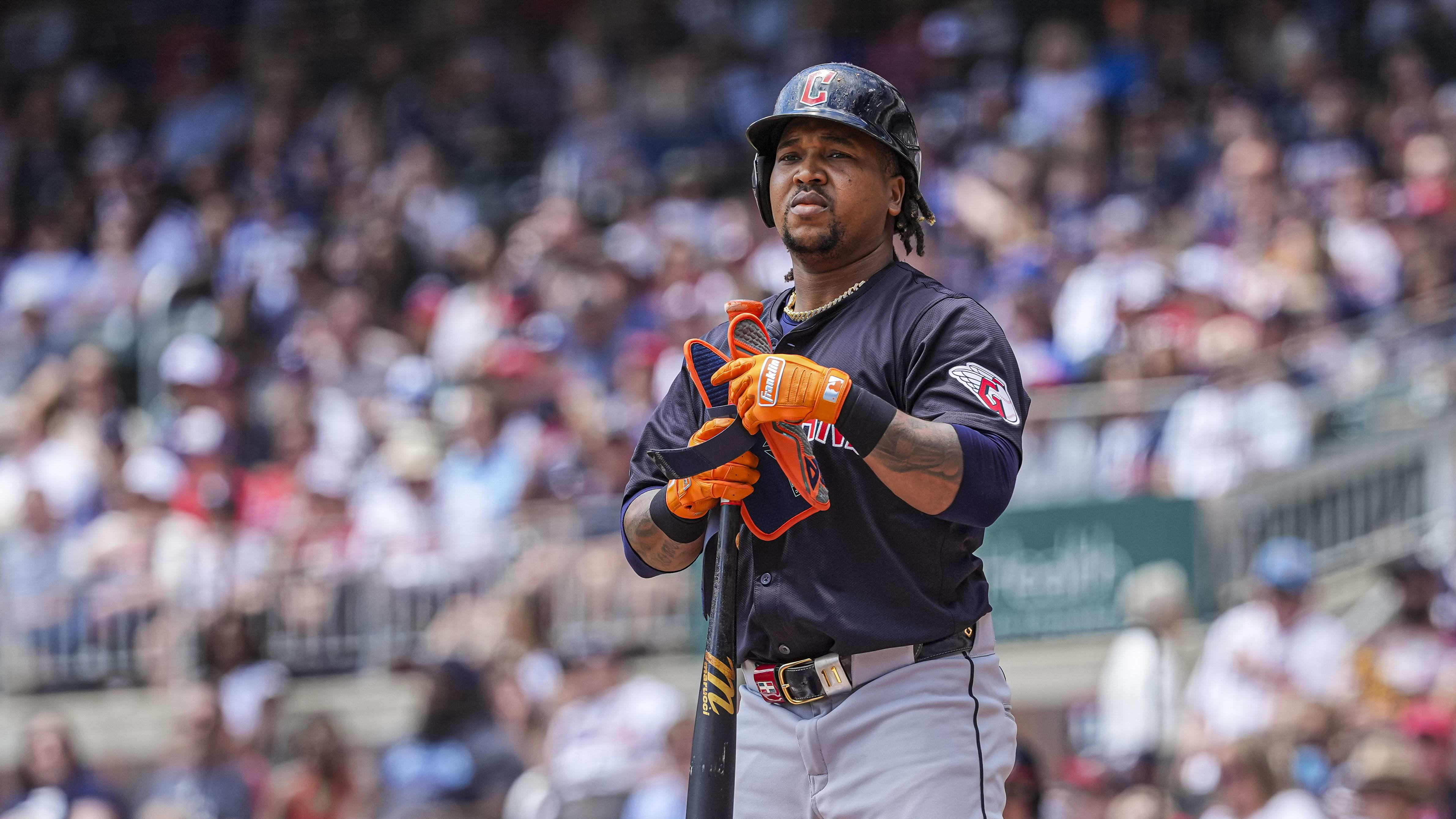 May 1, 2024; Detroit, Michigan, USA; Detroit Tigers right fielder Wenceel Perez (46) dives in safely at home plate.