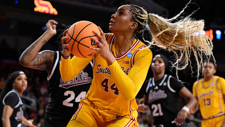 USC’s Kiki Iriafen would be a good fit for teams in need of frontcourt talent this season. USC’s Kiki Iriafen would be a good fit for teams in need of frontcourt talent this season.