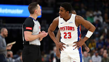 Apr 5, 2024; Memphis, Tennessee, USA; Detroit Pistons guard Jaden Ivey (23) : Petre Thomas-Imagn Images
