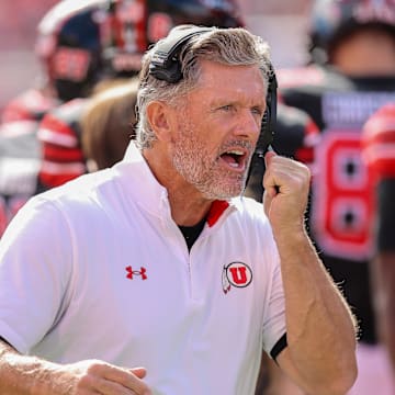 Utah Utes head coach Kyle Whittingham. 