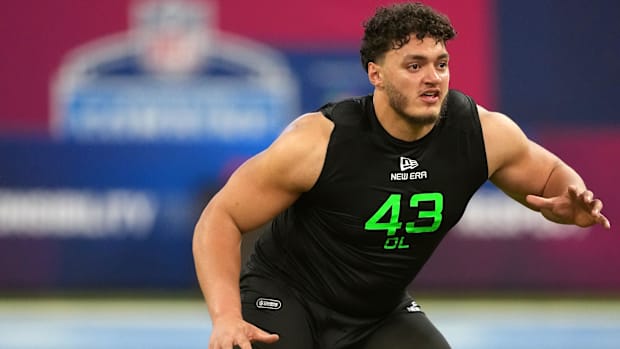 Former Princeton offensive lineman Jalen Travis