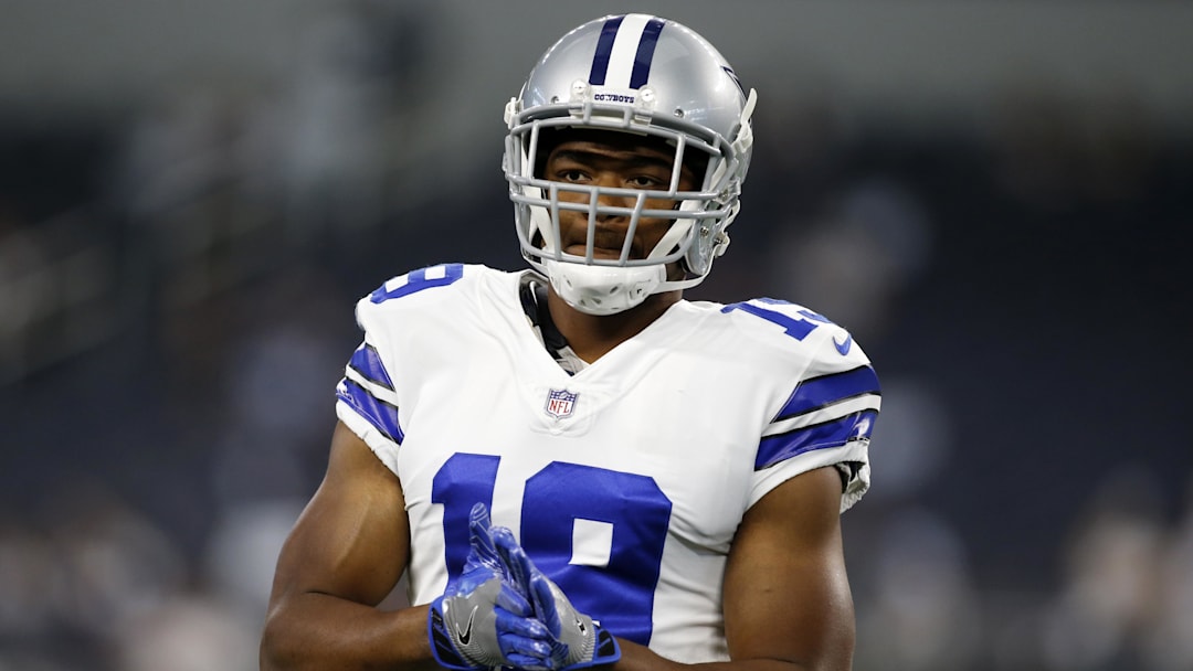 Aug 21, 2021; Arlington, Texas, USA; Dallas Cowboys wide receiver Amari Cooper (19) on the field before the game against the Houston Texans at AT&T Stadium.