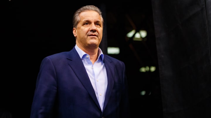 Former Kentucky Wildcats basketball head coach John Calipari in attendance of the Phoenix Suns game against the Los Angeles Clippers at Talking Stick Resort Arena. 
