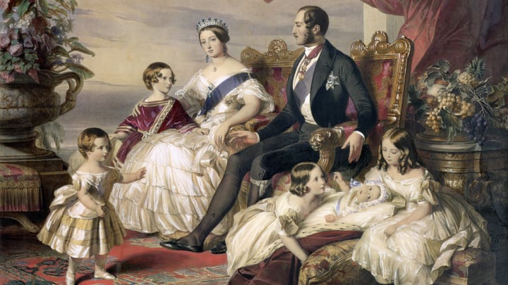 Queen Victoria and Prince Albert with five of their children,1846.