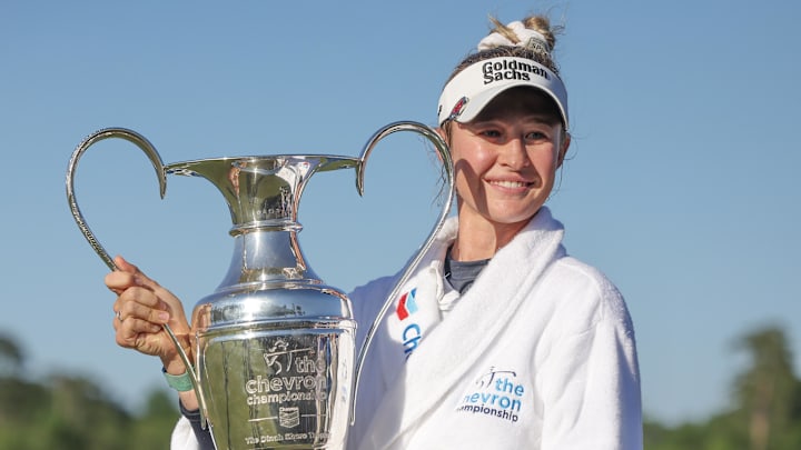 Nelly Korda is the Chevron Championship's defending champion. Nelly Korda is the Chevron Championship's defending champion.