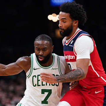 Jaylen Brown is averaging 27.7 points per game this season.