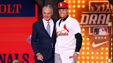 The St. Louis Cardinals select JJ Wetherholt in the 2024 MLB Draft, as announced by MLB commissioner Rob Manfred.