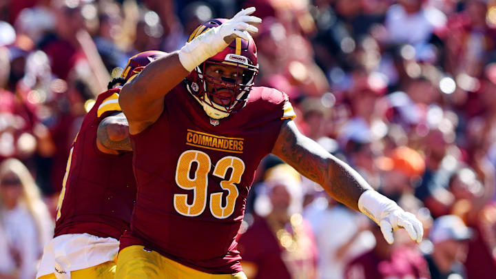 Washington Commanders defensive tackle Jonathan Allen will be released. Washington Commanders defensive tackle Jonathan Allen will be released.