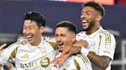Son Heung-min (left), Mark Delgado (center) and Denis Bouanga (right) will be key pieces as LAFC look for a second MLS Cup. 