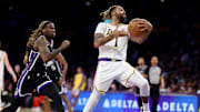 D'Angelo Russell tuvo una decepcionante campaña con los Lakers previo a ser cambiado a los Nets