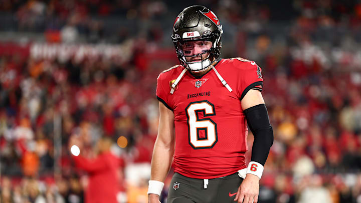 Tampa Bay Buccaneers QB Baker Mayfield gets replaced in a bizarre but fascinating hypothetical expansion draft scenario. 
