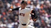 May 3, 2025; San Francisco, California, USA; San Francisco Giants relief pitcher Randy Rodriguez (73) throws a pitch against the Colorado Rockies during the sixth inning at Oracle Park.