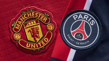 The Manchester United and Paris Saint-Germain Club Badges
