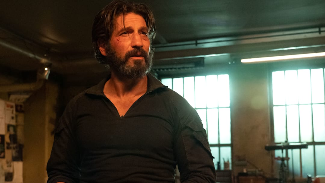Frank Castle/The Punisher (Jon Bernthal) in Marvel Television's DAREDEVIL: BORN AGAIN, exclusively on Disney+. Photo by Giovanni Rufino. © 2025 MARVEL.