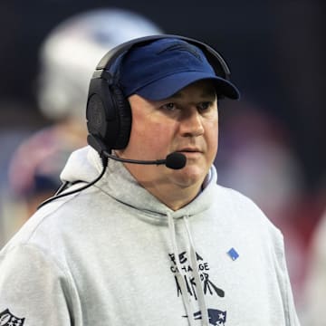 Alex Van Pelt during the Patriots' 30–17 loss to the Cardinals on Dec. 15, 2024.