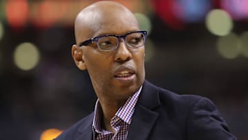 Feb 3, 2019; Toronto, Ontario, CAN; Los Angeles Clippers assistant coach Sam Cassell during the game against the Toronto Raptors at Scotiabank Arena. The Raptors beat the Clippers 121-103. Mandatory Credit: Tom Szczerbowski-Imagn Images