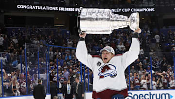 Erik Johnson won the 2022 Stanley Cup with the Colorado Avalanche.