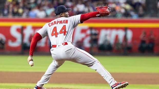 Boston Red Sox pitcher Aroldis Chapman