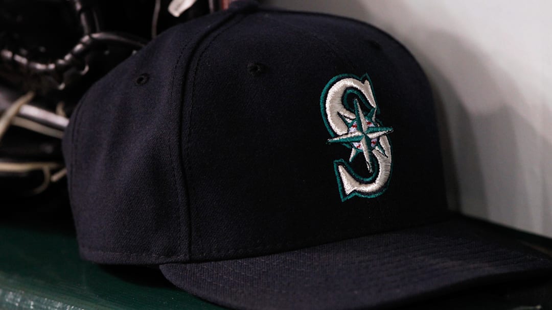 Aug 14, 2013; St. Petersburg, FL, USA; Seattle Mariners hat in the dugout against the Tampa Bay Rays at Tropicana Field. Mandatory Credit: Kim Klement-Imagn Images