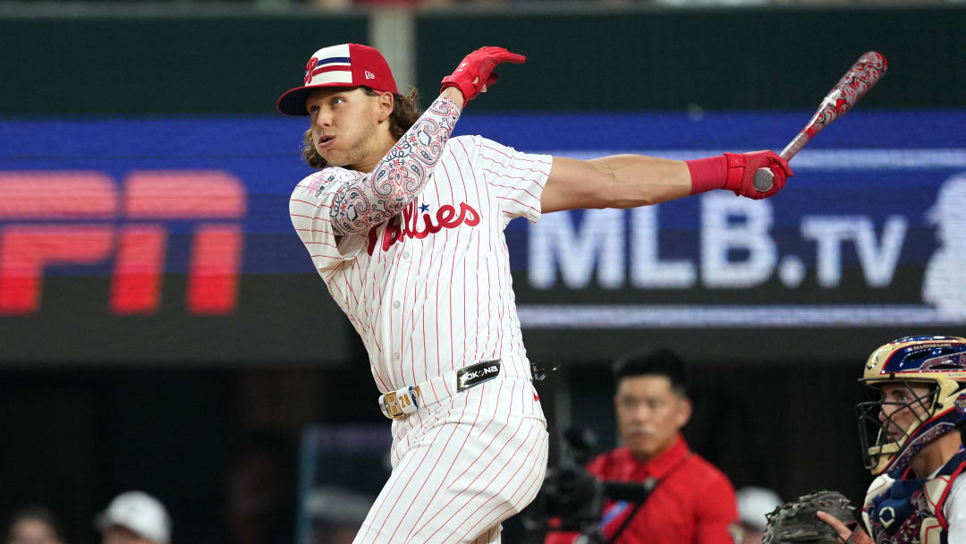 Philadelphia Phillies third baseman Alec Bohm in the T-Mobile Home Run Derby